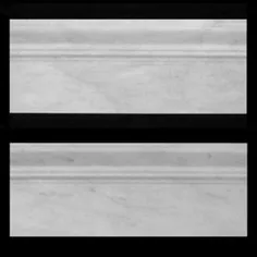 سنگ مرمر Carrara سفید ایتالیایی Bianco Carrera 3/4 "قالب بیسورد اصلاح شده
