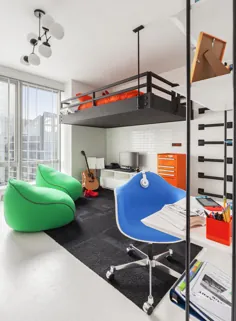 Loft Bed این اتاق کودک را به یک مکان سرگرم کننده برای دور شدن از خانه تبدیل می کند