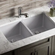 سینک ظرفشویی آشپزخانه زیر آب با آب شیرین Basket Gavril Granite 33 "L x 19" W
