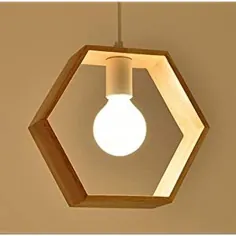 لامپهای چوبی سقفی جامد OSALADI سایه روشن سقفی ژاپنی برای اتاق نشیمن بالکن اتاق نشیمن (سر یک لامپ ، بدون لامپ)