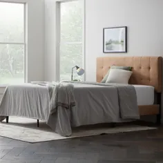 قاب تختخواب پلاستیکی مبله Rest Haven با سر تخته مربع ، تاژ ، بژ - Walmart.com