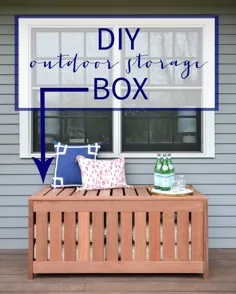 DIY Outdoor Storage Box - تواریخ خانه