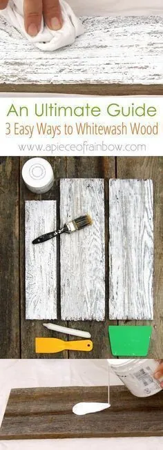 چگونه می توان چوب را به 3 روش ساده سفید کرد!