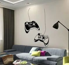 Vinyl Wall Decal Joystick Game Video Stickers Boys Gaming Boys Stickers (ig3652)