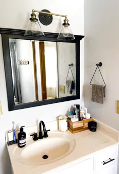 Kira Home Indie 19 "- 2-Light Vanity Wall Sconce + Shades Glass، Brass Antique، Brushed Matte Black