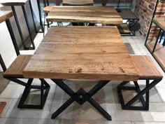 ساخته شده از چوب چنار میز ۴نفره قابل سفارش در ابعاد مختلف