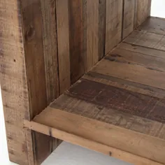 آنگورا جدول انتهایی مربع چوب بازیابی شده