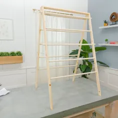 نحوه ساخت قفسه خشک کن لباسشویی DIY