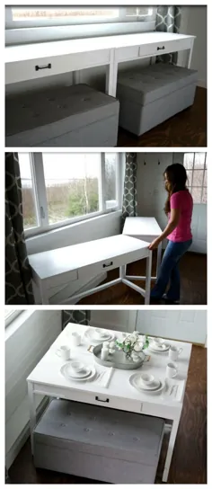 میز تبدیل DIY - ایده صرفه جویی در فضا