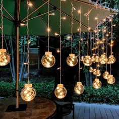 چراغ تزئینی Wishing Ball LED Fairy Light Courtyard Lighting String Light in Clear، 11.4ft - Clear Solar Warm String Lights