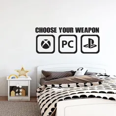دکور بازی ویدئویی دکور اتاق دیوار پارسه بازی اتاق خواب کنترل کننده |  اتسی