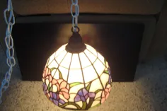 لامپ آویز آویز تیفانی ، لامپ پلاگین شیشه ای رنگی ، لامپ سقفی ، آباژور زنبق ، چند گلخانه ، دیل تیفانی وارز