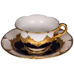 1stdibs Porcelain - Meissen Mocha Cup Decor B شکل بسیاری از طلاهای دیگر آلمان