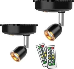 نورافکن بی سیم ، چراغ های لهجه ای باتری با استفاده از چراغ های هنری برای نقاشی های کوچک چراغ عکس نور چراغ دیوار ، نور 4000k ، 80 لومن (لکه دار)