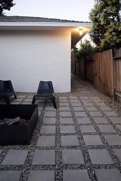 سنگفرش های مربعی با شن - می تواند یک راه حل عالی برای حیاط پشتی باشد :) - 2019 - پاسیو دی