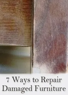 7 روش آسان برای تعمیر مبلمان چوبی آسیب دیده - ایده های مبلمان نقاشی شده