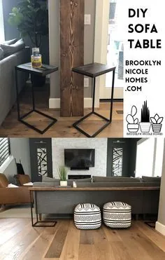 میز مبل DIY - خانه بروکلین نیکول