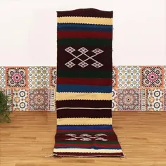 Kilim Tribal Berber مراکش فرش دونده 1'10