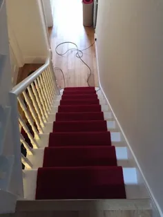 فرش راه پله قرمز