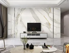 کاغذ دیواری از سنگ مرمر سفید 3D دیوار دیواری سفید برای پس زمینه تلویزیون نقاشی های دیواری کاغذهای چاپی مقاله از Margueriter ، 19.56 دلار |  DHgate.Com