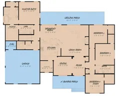 طرح خانه 8318-00160 - طرح مزرعه مدرن: 2،294 فوت مربع ، 4 اتاق خواب ، 3 حمام