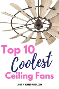 10 جالبترین طرفدار سقف برای خانه شما - فقط یک صاحب خانه