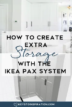 نحوه ایجاد ذخیره سازی اضافی با سیستم IKEA PAX »خانه نگهدارنده Christene