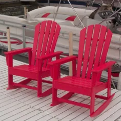 صندلی گهواره ای پلاستیکی بازیافتی Adirondack POLYWOOD® South Beach