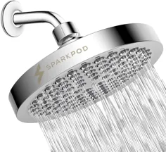 SparkPod 6 ”Head Shower Head Pressure High Rain Luxury Chrome - Walmart.com