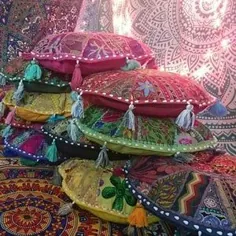 عمده فروشی کیف دستی بالش دستی بزرگ Mandala بالشتک تزئینی Bohemian Meditation & Yoga Cushion Cover Hippie Baho Case بالش تزئینی