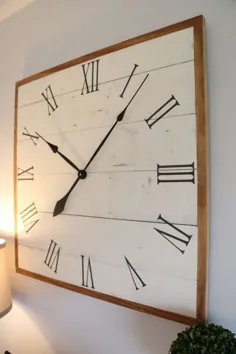 ساعت دیواری بزرگ  ساعت دیواری مربعی  ساعت روستیک.  دیوار |  اتسی