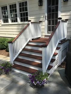 رنگ آمیزی پله های بیرونی در Chatham NJ - بهبودهای خانه Monk
