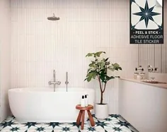برچسب کاشی Kithchen Backsplash ، حمام ، کف ، دیوار ضد آب و قابل جدا شدن از بین بردن چوب N: A91