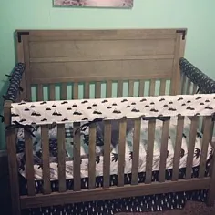 مجموعه ملافه تخت نوزاد تخت نوزاد کودک Woodland Nursery Boy Blue Blue |  اتسی