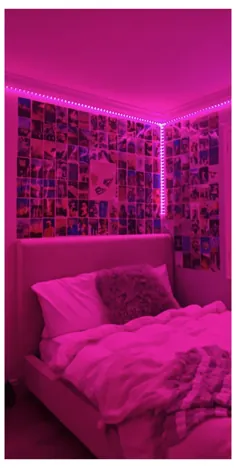 چراغ های LED ایده های اتاق خواب