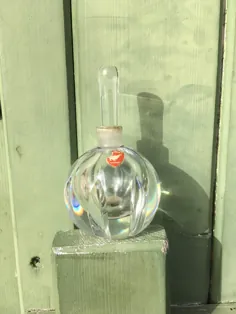 فلاسک عطر Orrefors - شیشه Vintage Glass Mid-Century Modern Orrefors Glass Parfume Bottle Edward Hald