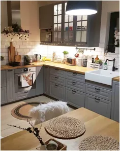آشپزخانه های مدرن 2021: ایده های آشپزخانه به سبک کلبه ای (35 عکس)