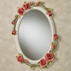 آینه دیواری بیضی گل رز رز ملودی