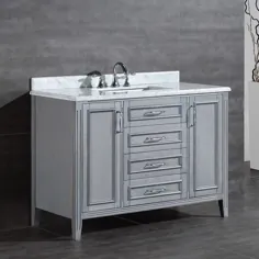 نظرات برتر محصولات OVE Decors Daniel 48-inch Single Sink Bathroom Vanity with Marble Top - 9535742