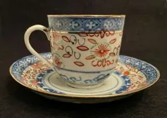 چینی آنتیک آسیایی به تعداد بی نظیر فنجان چای نارنجی و برنج بشقاب امضا شده نادر است!