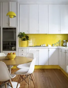 10 آشپزخانه زرد روشن و شاد