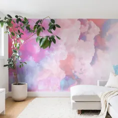 نقاشی دیواری ابرهای آب نبات Emanuela Carratoni