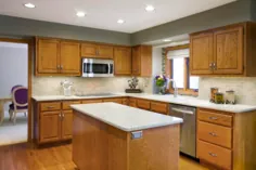 11 رنگ افسانه ای ترین رنگ آشپزخانه با ترکیب های کابین بلوطی که باید بدانید