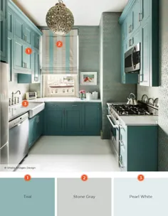 20 طرح رنگی آشپزخانه فریبنده |  شاتر فلای
