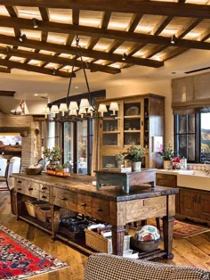 جزیره آشپزخانه چوب - پیشخوان چوب - Millwork- Scottsdale - Taber & Company