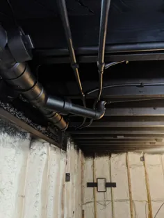 نقاشی سقف زیرزمین در معرض دید سیاه - کلارکز دنج