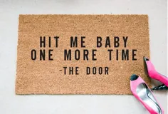 Hit Me Baby Doormat Door Mat شوخ طبعی Doormat Doormat Doormat |  اتسی