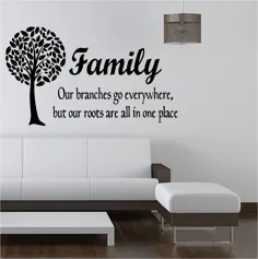 FAMILY TREE مانند شاخه های هنری وینیل استیکر اتاق خواب اتاق خواب |  eBay