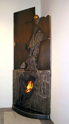 شومینه های هنری و مجسمه های آتش نشانی توسط Metal Artist