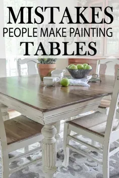 Mist اشتباه متداول در نقاشی میز آشپزخانه - ایده های مبلمان نقاشی شده
